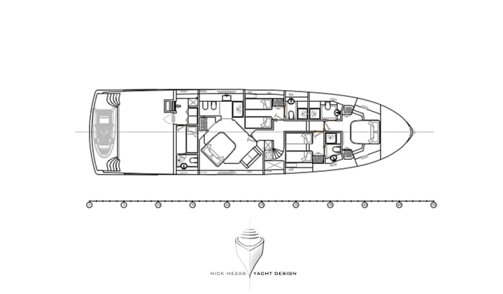 24 m Moonen Mallorca Lower deck
