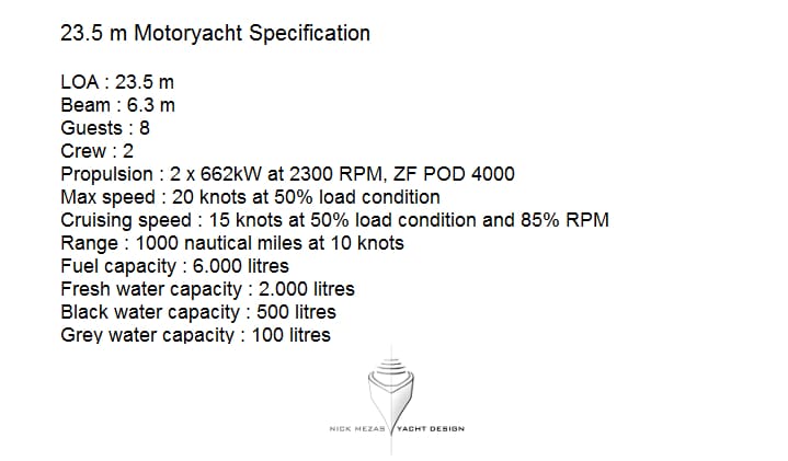 24 m Moonen Mallorca Specification
